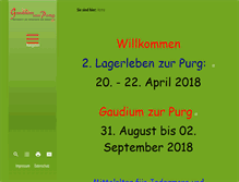 Tablet Screenshot of gaudium-zur-purg.at